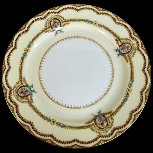 3 Vintage Noritake China Serena Salad Plates 7 5/8” Floral 3840 Made Japan Flaw - Picture 6 of 9